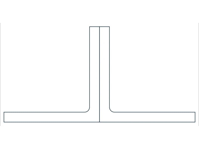 2L12X12X1-1/4 Steel Section CAD block — line drawing preview of the DWG file