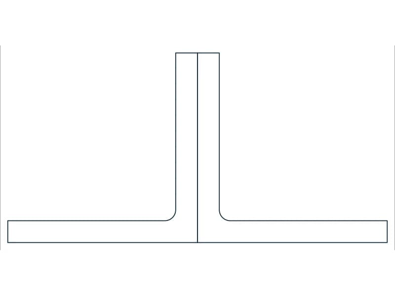 2L12X12X1-3/8 Steel Section CAD block — line drawing preview of the DWG file