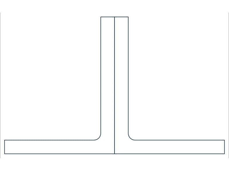 2L2-1/2X2X1/4LLBB Steel Section CAD block — line drawing preview of the DWG file