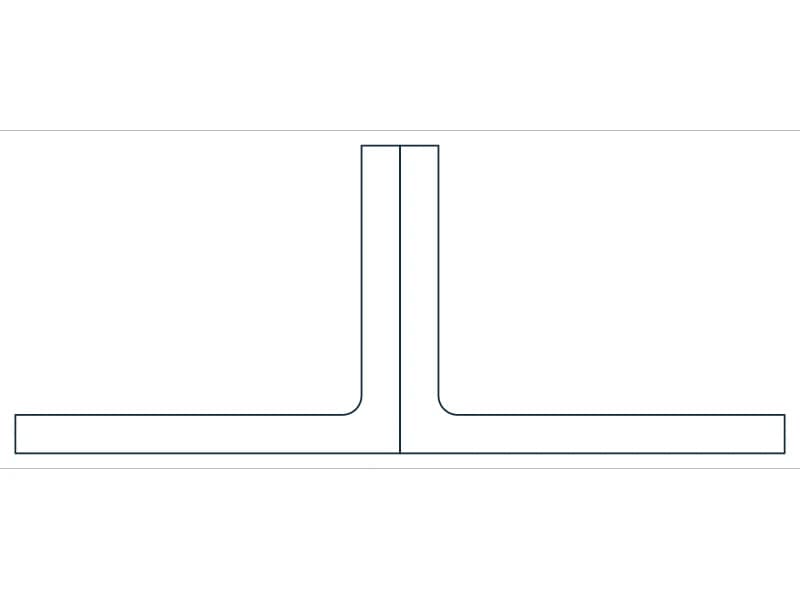 2L2-1/2X2X1/4X3/8SLBB Steel Section CAD block — line drawing preview of the DWG file
