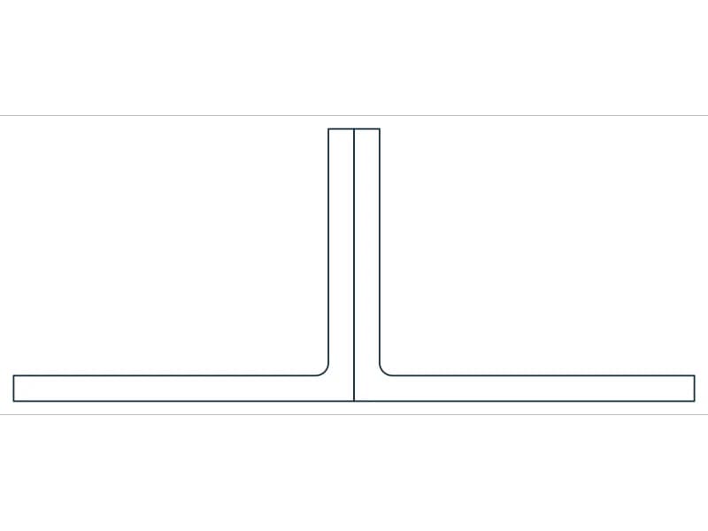 2L2-1/2X2X3/16X3/4SLBB Steel Section CAD block — line drawing preview of the DWG file