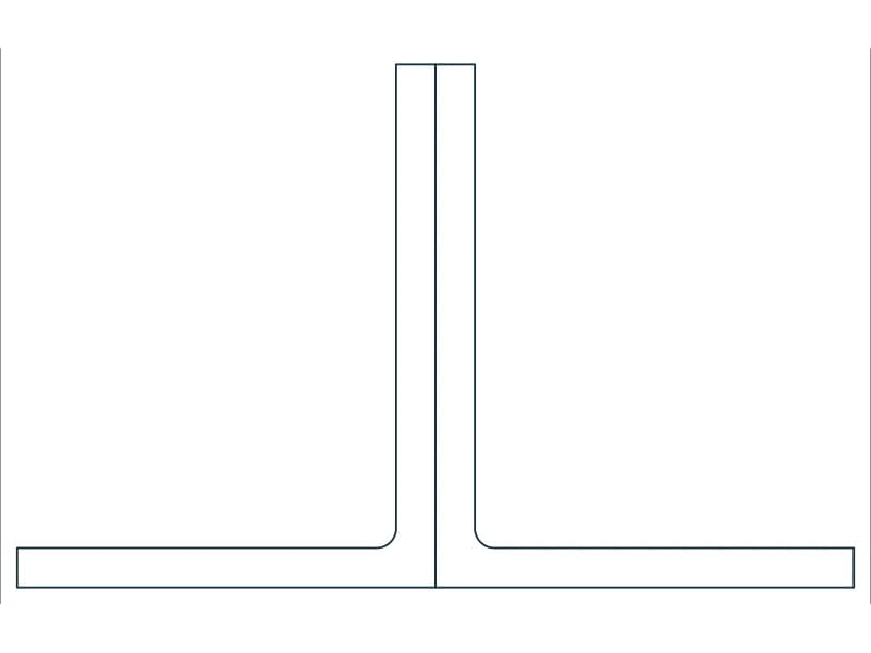2L2-1/2X2X3/16X3/8LLBB Steel Section CAD block — line drawing preview of the DWG file