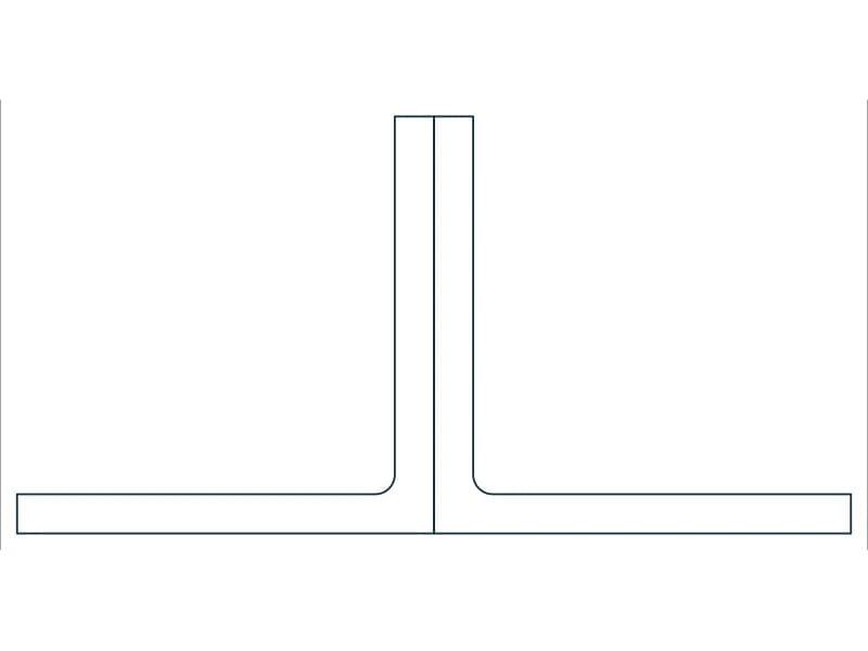 2L2X2X3/16 Steel Section CAD block — line drawing preview of the DWG file
