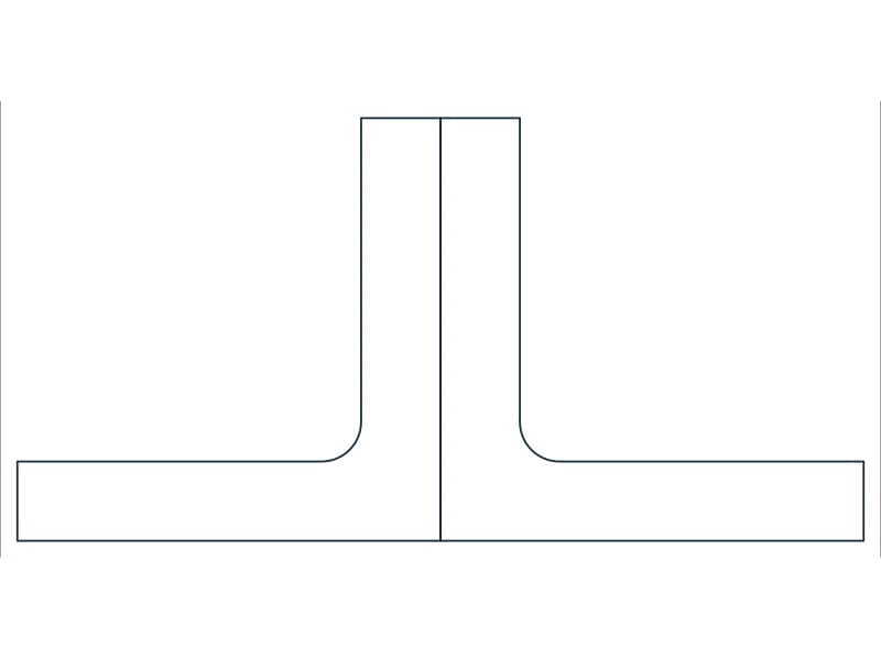 2L2X2X3/8 Steel Section CAD block — line drawing preview of the DWG file