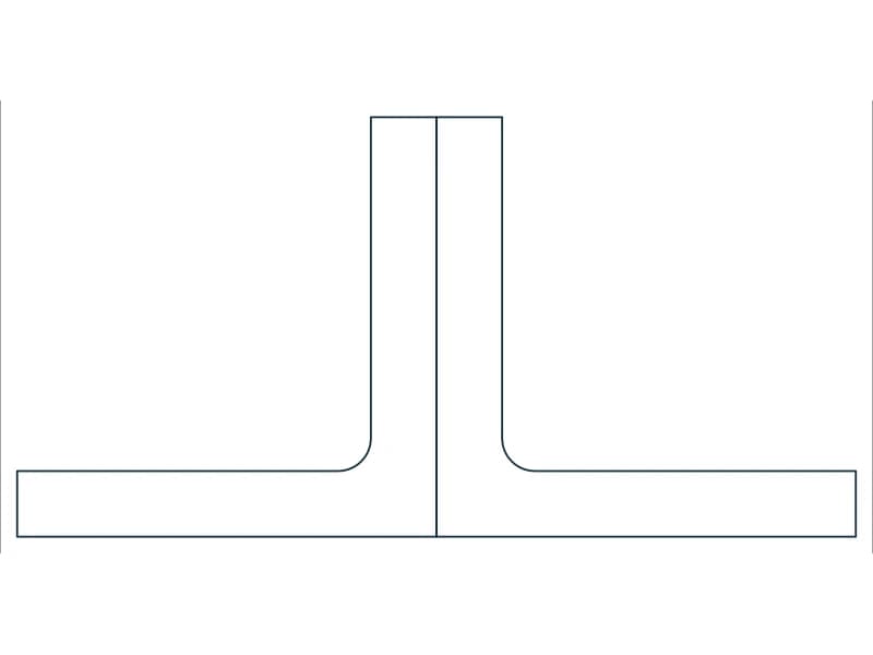 2L2X2X5/16 Steel Section CAD block — line drawing preview of the DWG file
