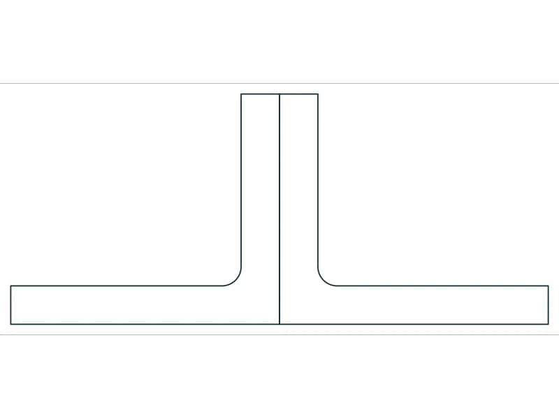 2L3-1/2X3X1/2SLBB Steel Section CAD block — line drawing preview of the DWG file