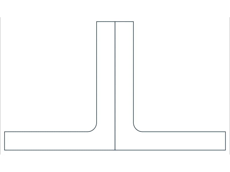 2L3-1/2X3X1/2X3/8LLBB Steel Section CAD block — line drawing preview of the DWG file