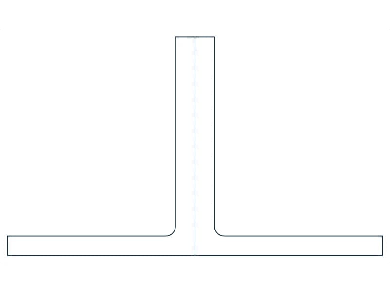 2L3-1/2X3X5/16X3/4LLBB Steel Section CAD block — line drawing preview of the DWG file