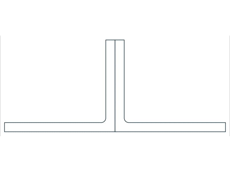 2L3X2-1/2X1/4X3/8SLBB Steel Section CAD block — line drawing preview of the DWG file