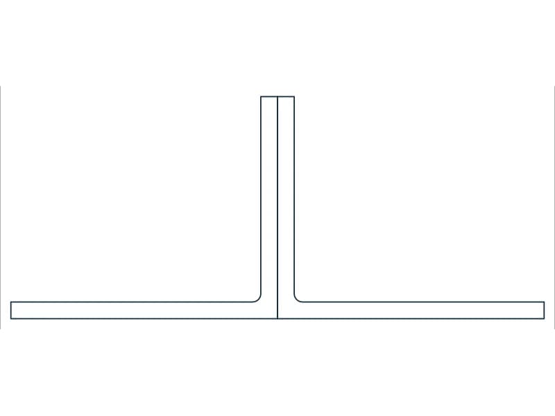 2L3X2-1/2X3/16SLBB Steel Section CAD block — line drawing preview of the DWG file