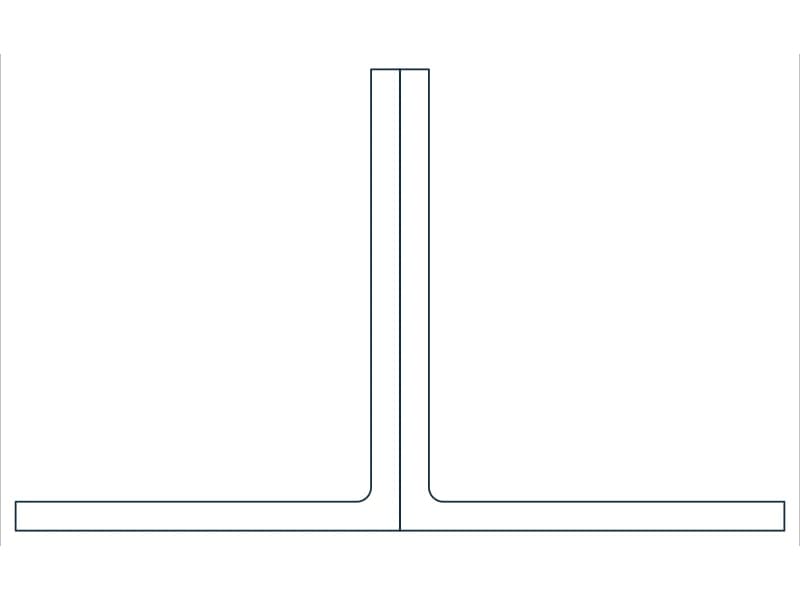2L3X2-1/2X3/16X3/8LLBB Steel Section CAD block — line drawing preview of the DWG file