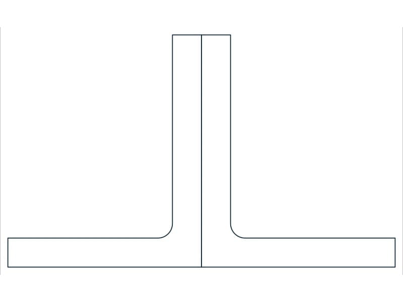 2L3X2-1/2X3/8X3/4LLBB Steel Section CAD block — line drawing preview of the DWG file