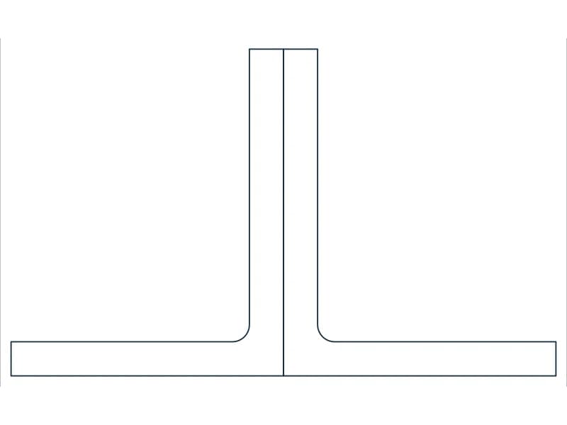 2L3X2-1/2X5/16LLBB Steel Section CAD block — line drawing preview of the DWG file