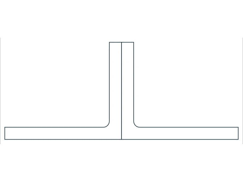 2L3X2-1/2X5/16SLBB Steel Section CAD block — line drawing preview of the DWG file