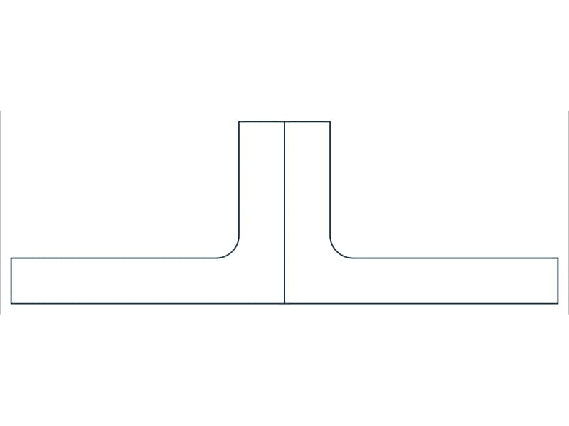2L3X2X1/2SLBB Steel Section CAD block — line drawing preview of the DWG file
