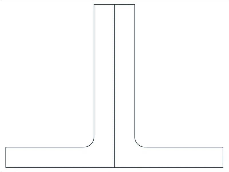 2L3X2X3/8LLBB Steel Section CAD block — line drawing preview of the DWG file