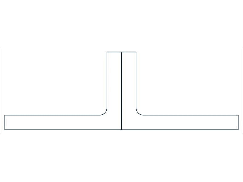 2L3X2X3/8X3/8SLBB Steel Section CAD block — line drawing preview of the DWG file