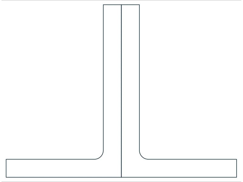 2L3X2X5/16X3/8LLBB Steel Section CAD block — line drawing preview of the DWG file