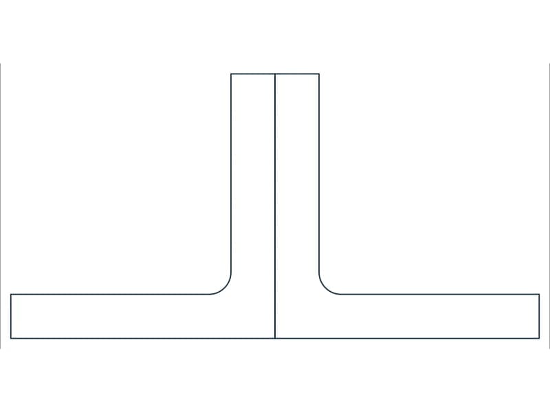 2L3X3X1/2 Steel Section CAD block — line drawing preview of the DWG file
