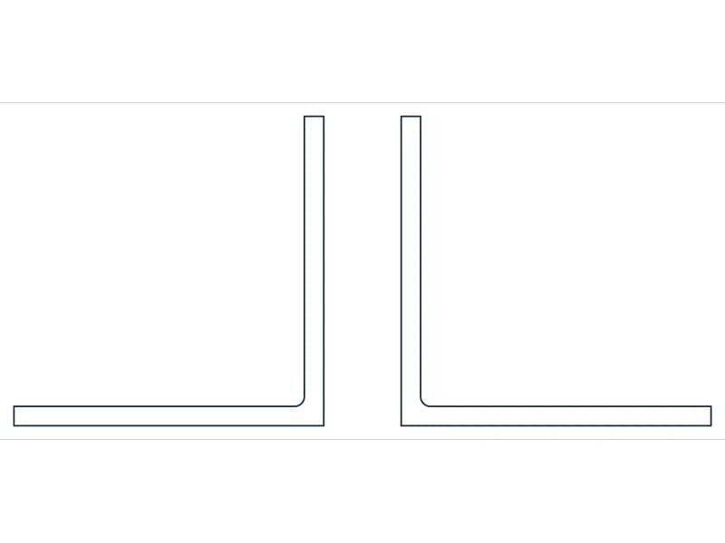 2L3X3X3/16X3/4 Steel Section CAD block — line drawing preview of the DWG file