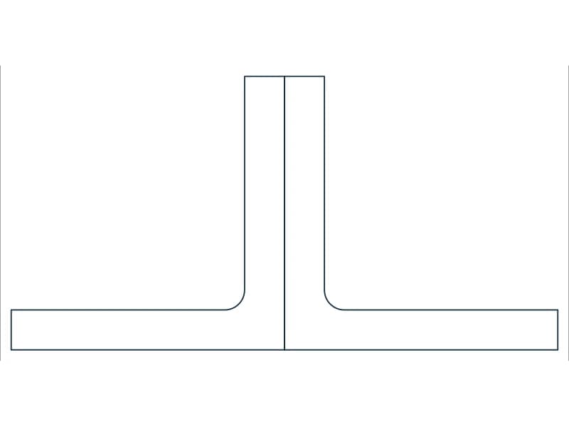 2L3X3X7/16 Steel Section CAD block — line drawing preview of the DWG file