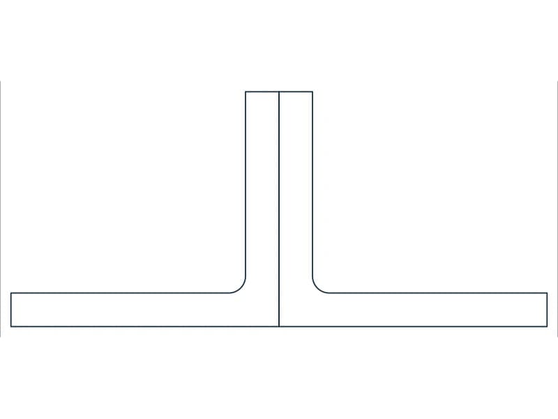 2L4X3-1/2X1/2SLBB Steel Section CAD block — line drawing preview of the DWG file