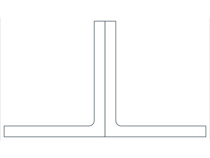 2L4X3-1/2X3/8LLBB Steel Section CAD block — line drawing preview of the DWG file