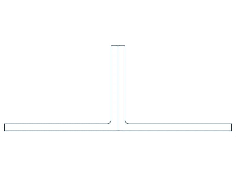 2L4X3X1/4SLBB Steel Section CAD block — line drawing preview of the DWG file