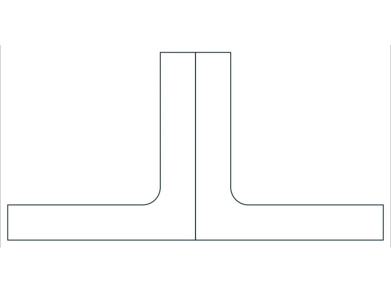 2L4X4X3/4 Steel Section CAD block — line drawing preview of the DWG file
