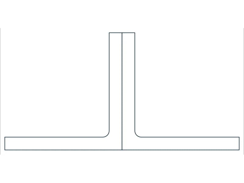 2L4X4X7/16 Steel Section CAD block — line drawing preview of the DWG file