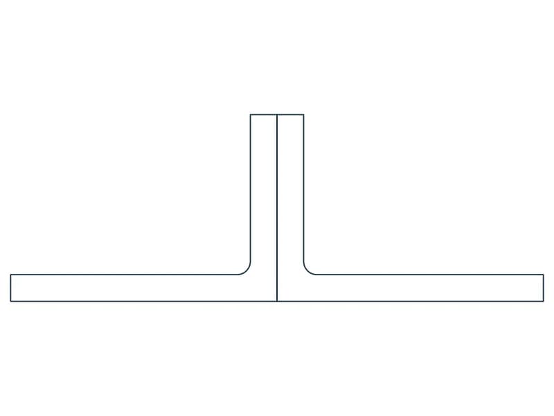 2L5X3-1/2X1/2X3/4SLBB Steel Section CAD block — line drawing preview of the DWG file