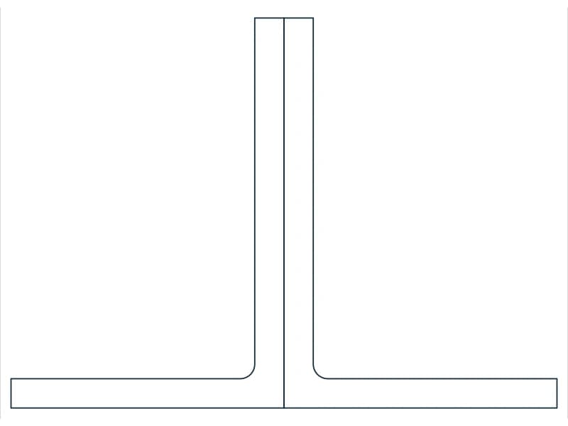 2L5X3-1/2X3/8LLBB Steel Section CAD block — line drawing preview of the DWG file