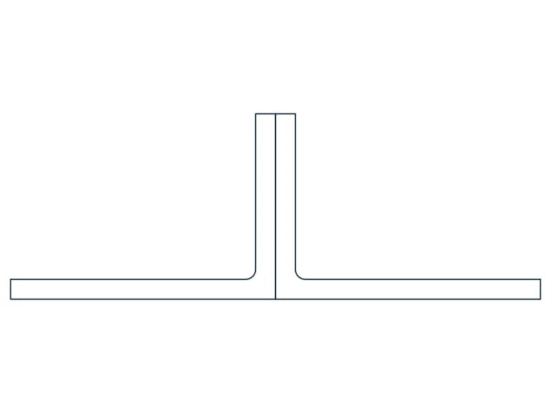 2L5X3-1/2X3/8SLBB Steel Section CAD block — line drawing preview of the DWG file