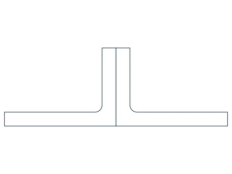 2L5X3-1/2X5/8X3/4SLBB Steel Section CAD block — line drawing preview of the DWG file