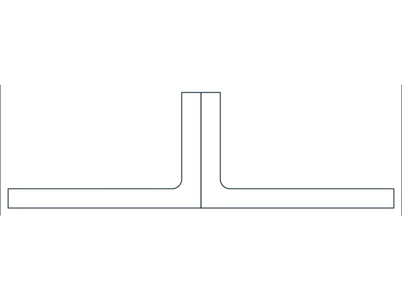 2L5X3X1/2X3/8SLBB Steel Section CAD block — line drawing preview of the DWG file