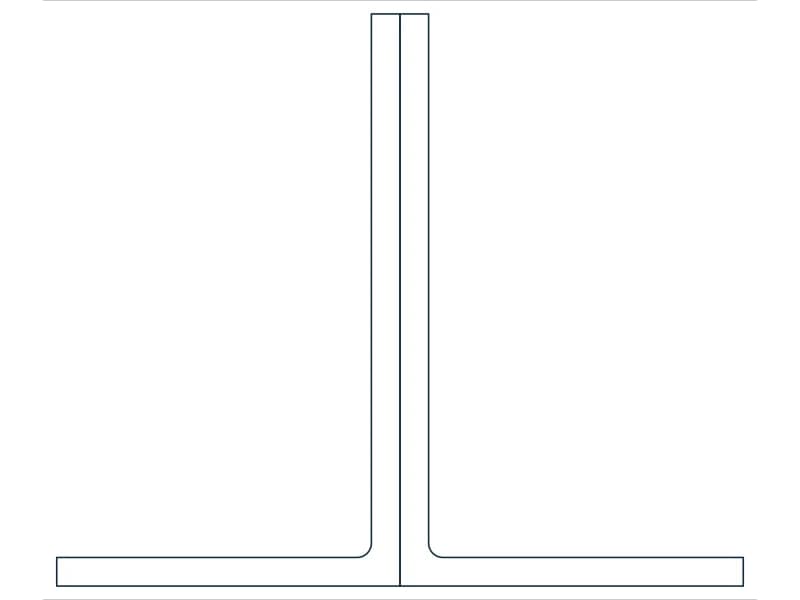 2L5X3X1/4X3/4LLBB Steel Section CAD block — line drawing preview of the DWG file