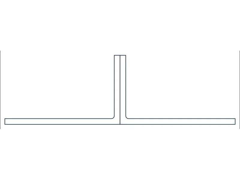 2L5X3X1/4X3/4SLBB Steel Section CAD block — line drawing preview of the DWG file