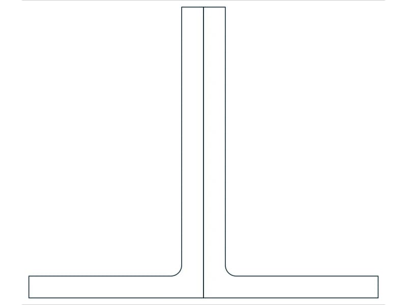 2L5X3X3/8X3/4LLBB Steel Section CAD block — line drawing preview of the DWG file