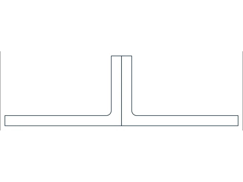 2L5X3X7/16X3/4SLBB Steel Section CAD block — line drawing preview of the DWG file