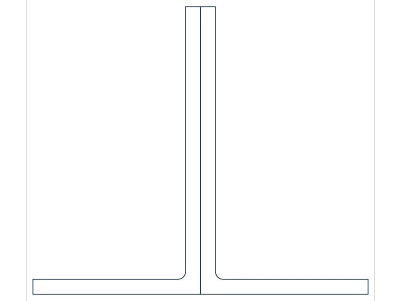 2L6X3-1/2X5/16X3/4LLBB Steel Section CAD block — line drawing preview of the DWG file