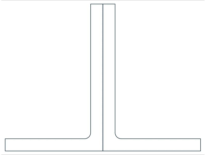 2L6X4X1/2X3/4LLBB Steel Section CAD block — line drawing preview of the DWG file