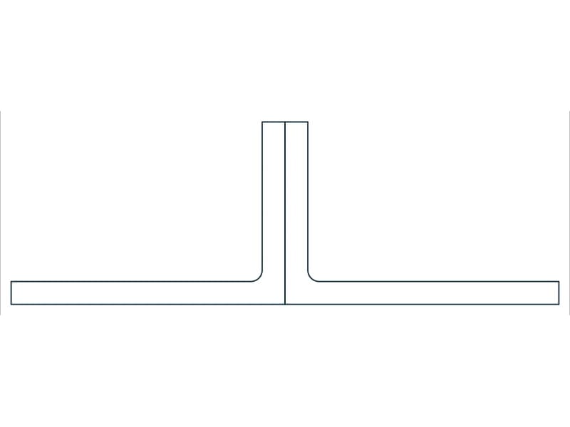 2L6X4X1/2X3/4SLBB Steel Section CAD block — line drawing preview of the DWG file