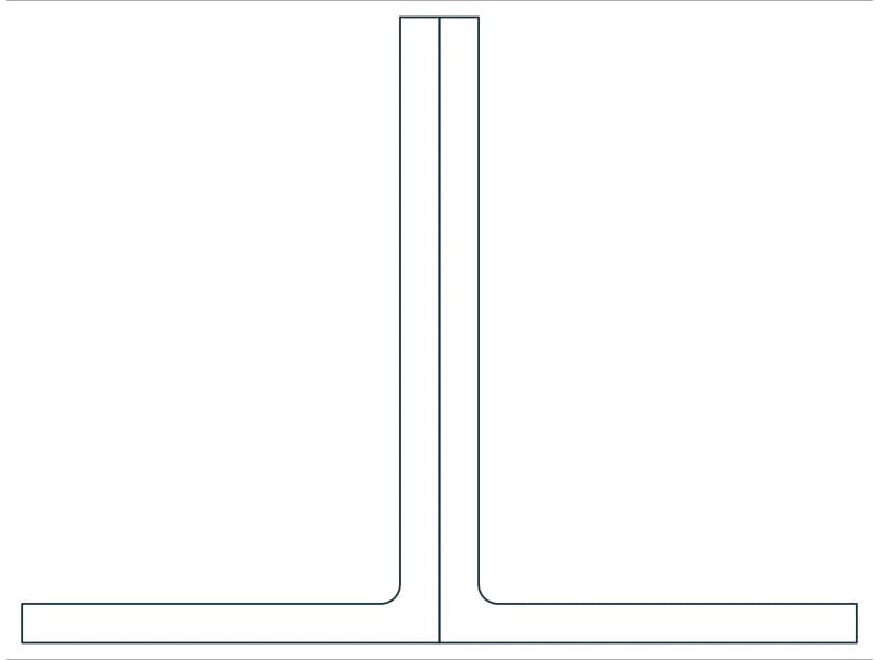 2L6X4X3/8X3/8LLBB Steel Section CAD block — line drawing preview of the DWG file