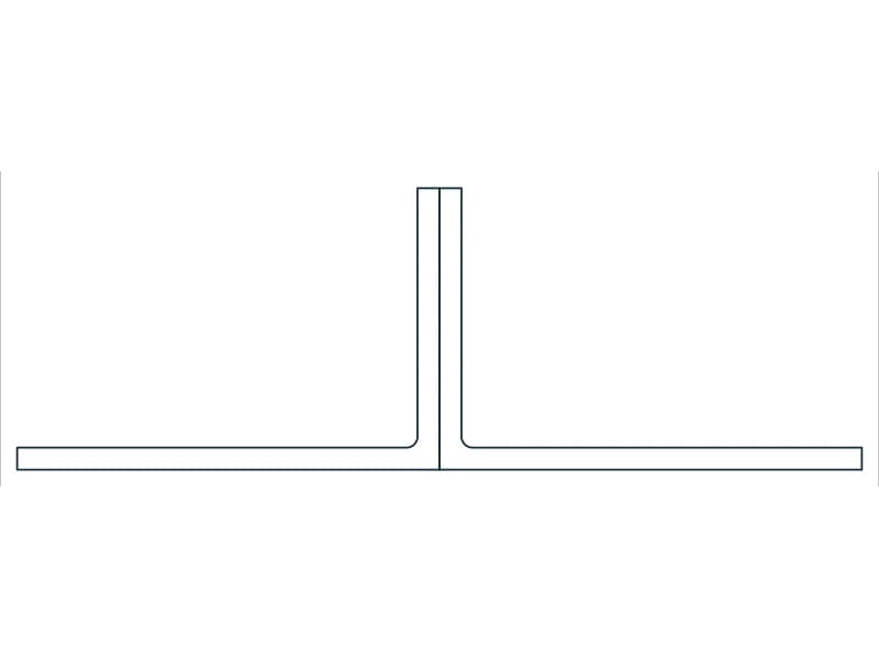 2L6X4X5/16X3/8SLBB Steel Section CAD block — line drawing preview of the DWG file