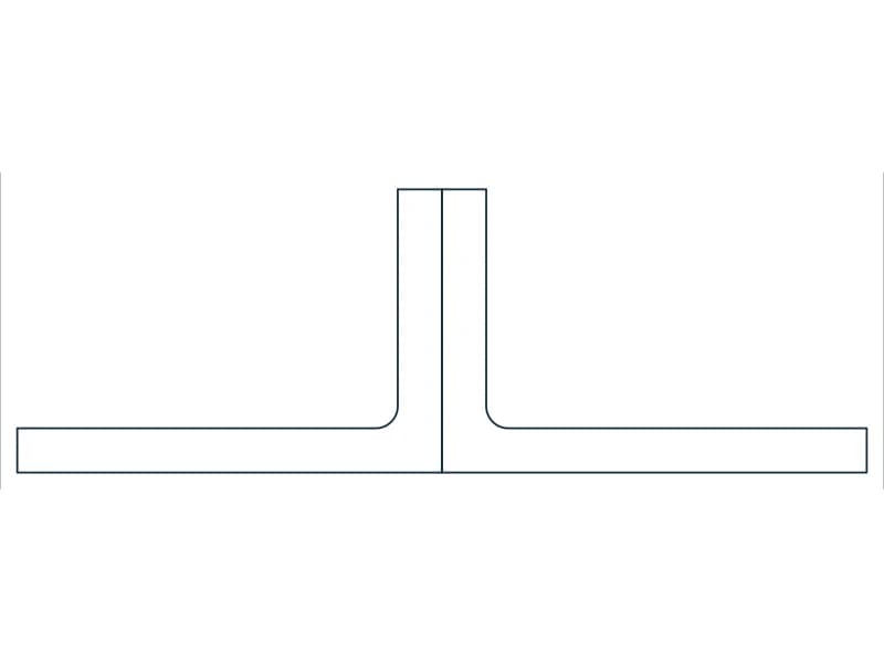 2L6X4X5/8SLBB Steel Section CAD block — line drawing preview of the DWG file