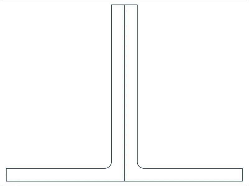 2L6X4X7/16X3/8LLBB Steel Section CAD block — line drawing preview of the DWG file