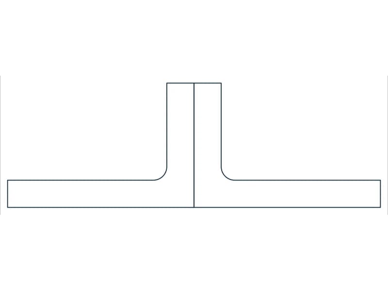2L6X4X7/8SLBB Steel Section CAD block — line drawing preview of the DWG file