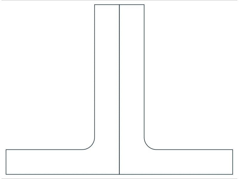 2L6X4X7/8X3/8LLBB Steel Section CAD block — line drawing preview of the DWG file