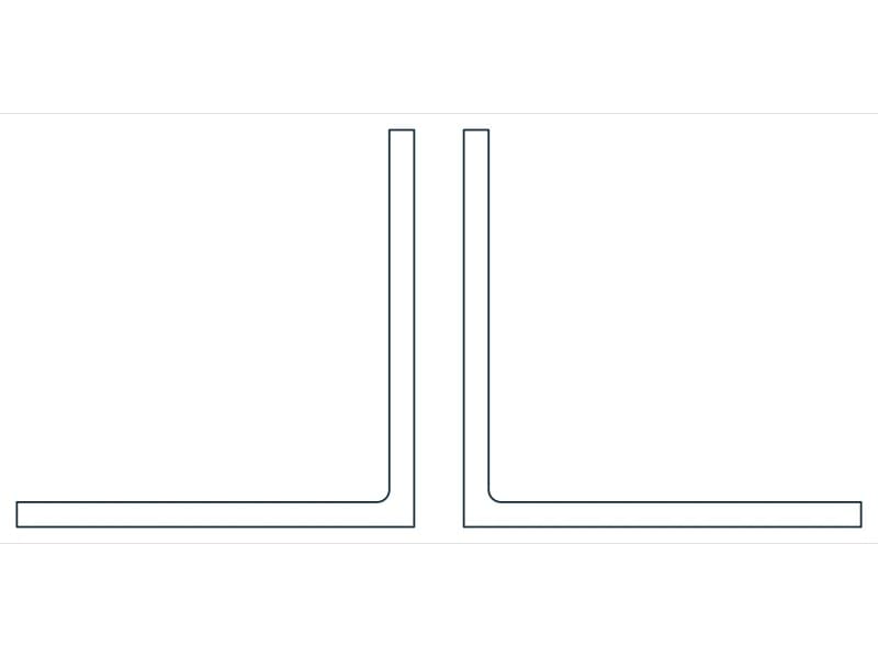 2L6X6X3/8X3/4 Steel Section CAD block — line drawing preview of the DWG file