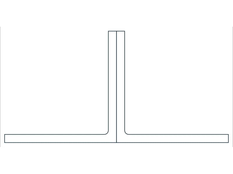 2L6X6X7/16 Steel Section CAD block — line drawing preview of the DWG file